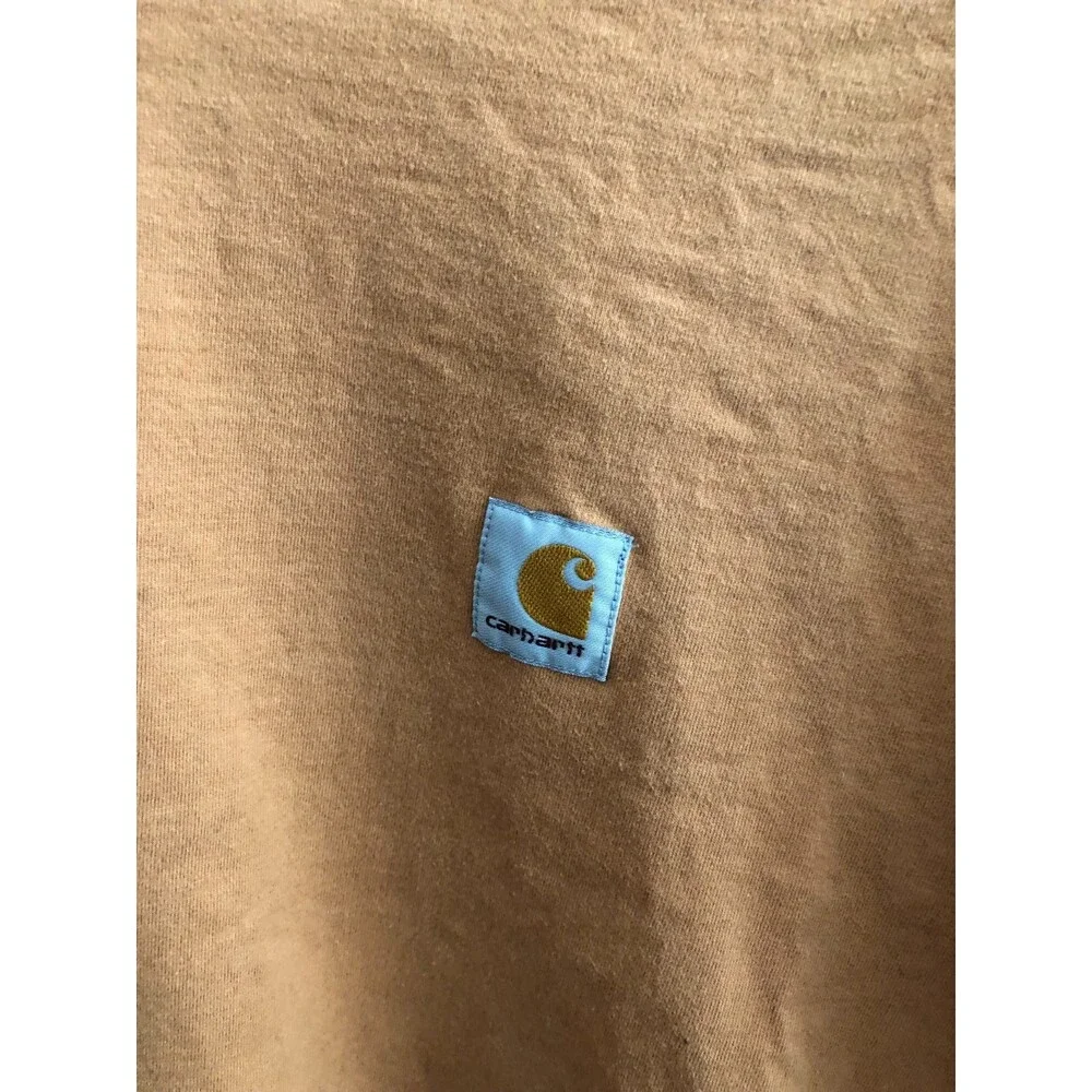 Junya Watanabe Man x Carhartt Long Sleeve Tee Dark Beige/ White Size S - Picture 6 of 9